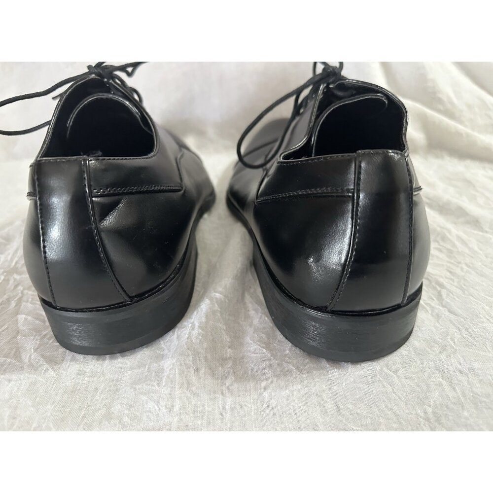 Unlisted Kenneth Cole Men's Dress Shoes Black Size 10.5 Half Time Oxford Lace Up - Picture 4 of 7